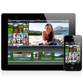Olika videor visar upp iMovie, iBooks & Garageband