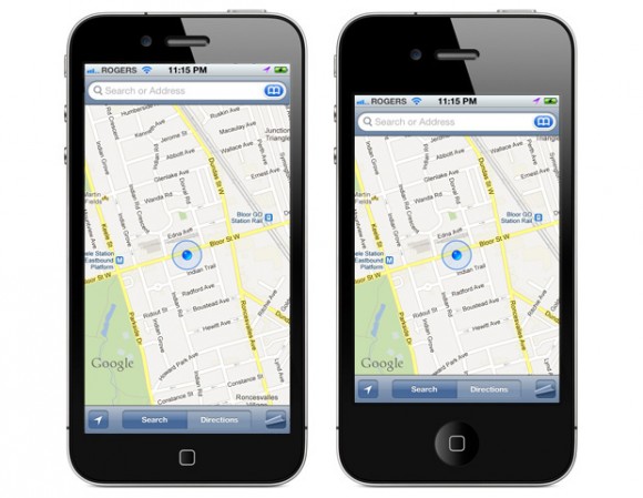 Google maps 4''-skärm