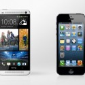 htc one & iphone 5