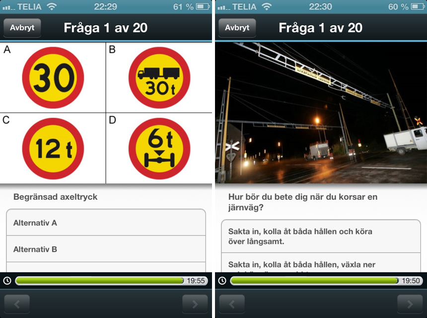 Teoriprovet - Öva teori för personbil och moped - iPhoneGuiden.se