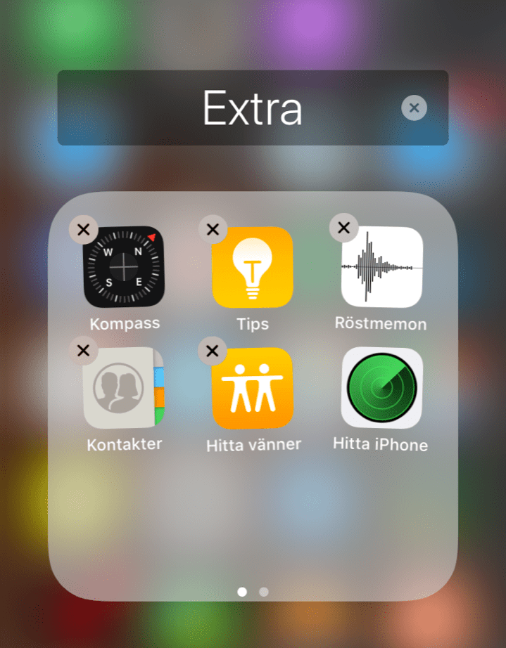 Ta Bort Appar Iphone X
