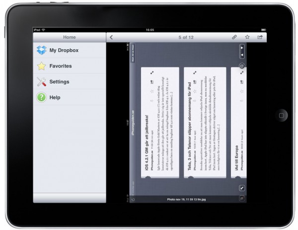 iPad - Dropbox