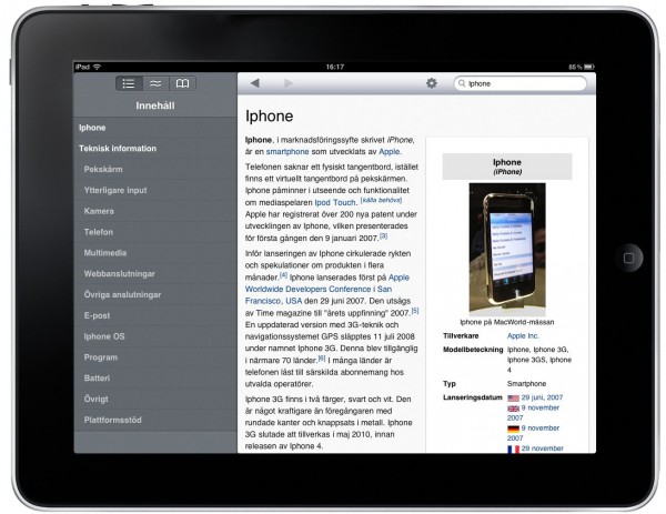 iPad - Wikipanion
