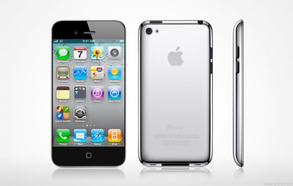 iphone 5, rykte, koncept, glasslaö