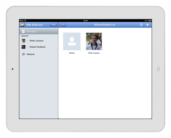 Skype för iPad
