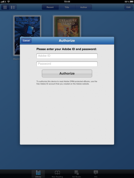 Bluefire Reader - Adobe ID Bluefire Reader Adobe ID login