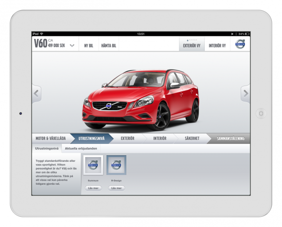 Bygg din Volvo för iPad