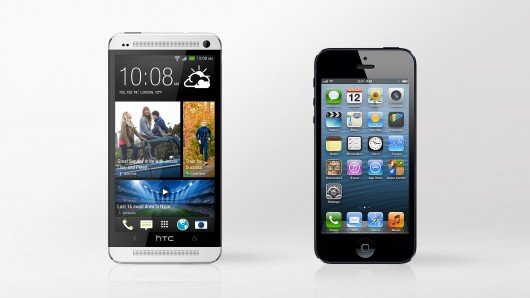 HTC One och iPhone 5
