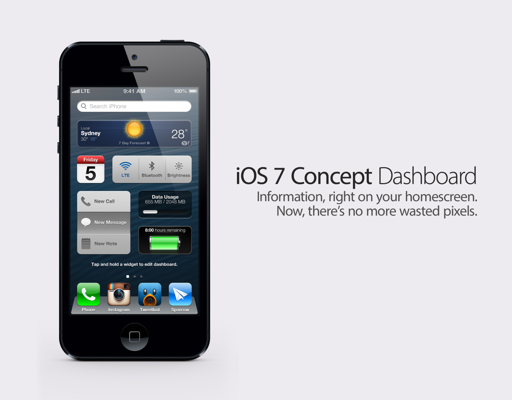 iOS 7 koncept
