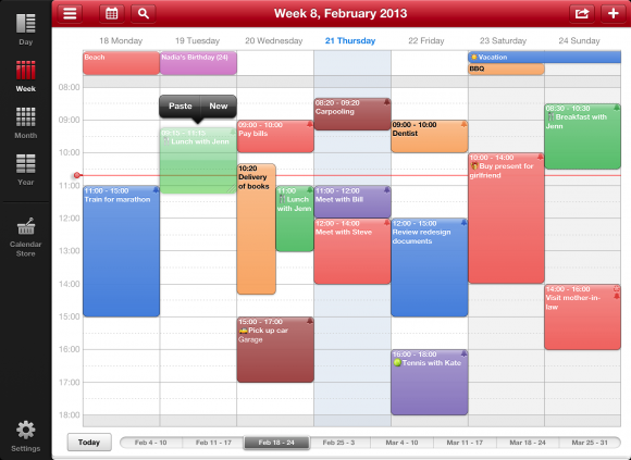 Week Calendar HD för iPad