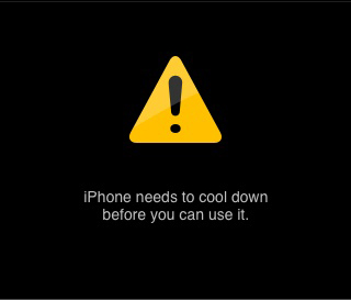 Värmevarning iPhone