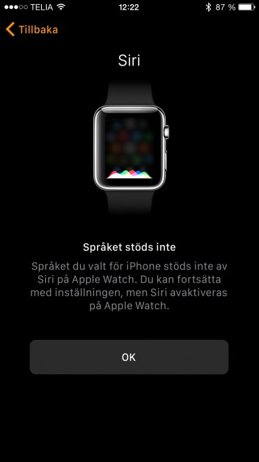 Svenska på Apple Watch