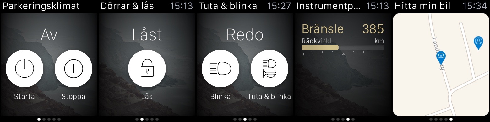 volvo on call apple watch