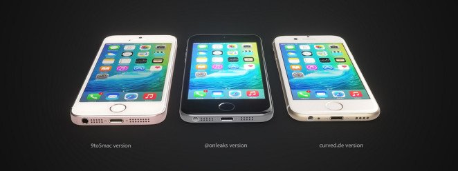 Tre koncept för iPhone SE