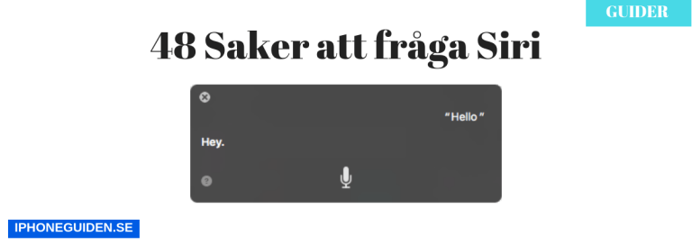 Roliga Saker Att Fråga Siri