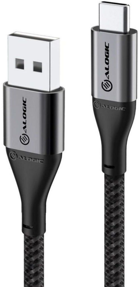 Alogic Super Ultra USB-A to USB-C Cable - Rymdgrå 30 cm