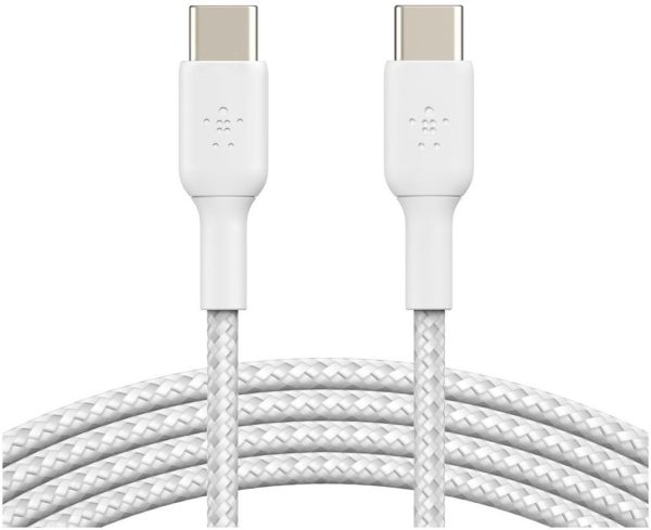 Belkin Boost Charge USB-C to USB-C Braided Cable - Vit