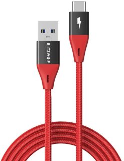 BlitzWolf USB-A to USB-C Cable 3A - 1,8 meter