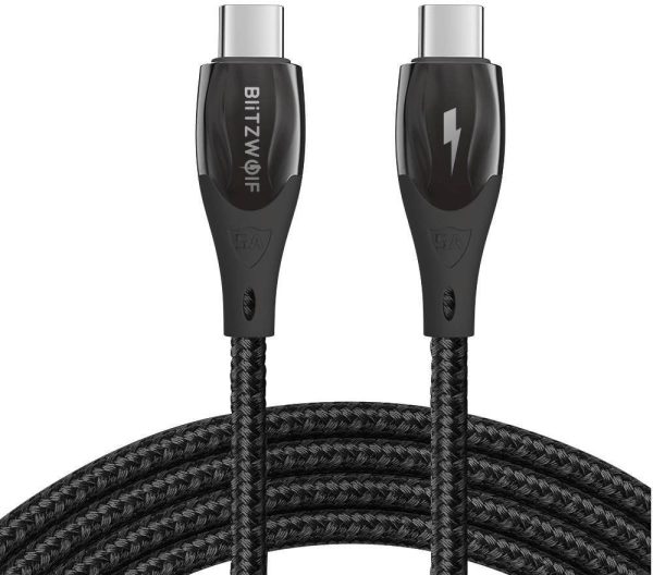 BlitzWolf USB-C to USB-C Cable 96W - 1,8 meter