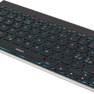 Deltaco Multi-Color Backlit Bluetooth Keyboard