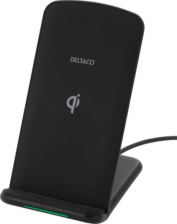 Deltaco Standing Qi Charger 10W
