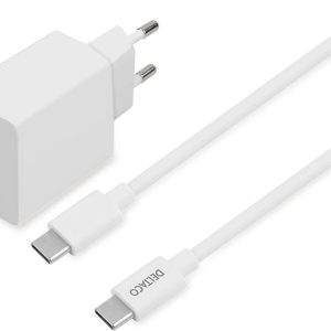 Deltaco USB-C Wall Charger with USB-C Cable