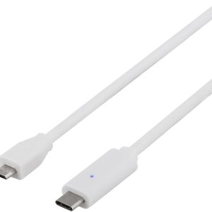 Deltaco USB-C to MicroUSB Cable - Svart 1 meter