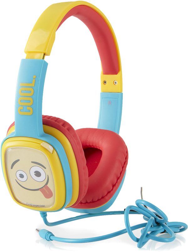 Emoji Flip'n'Switch Junior Headphones - Rosa/lila