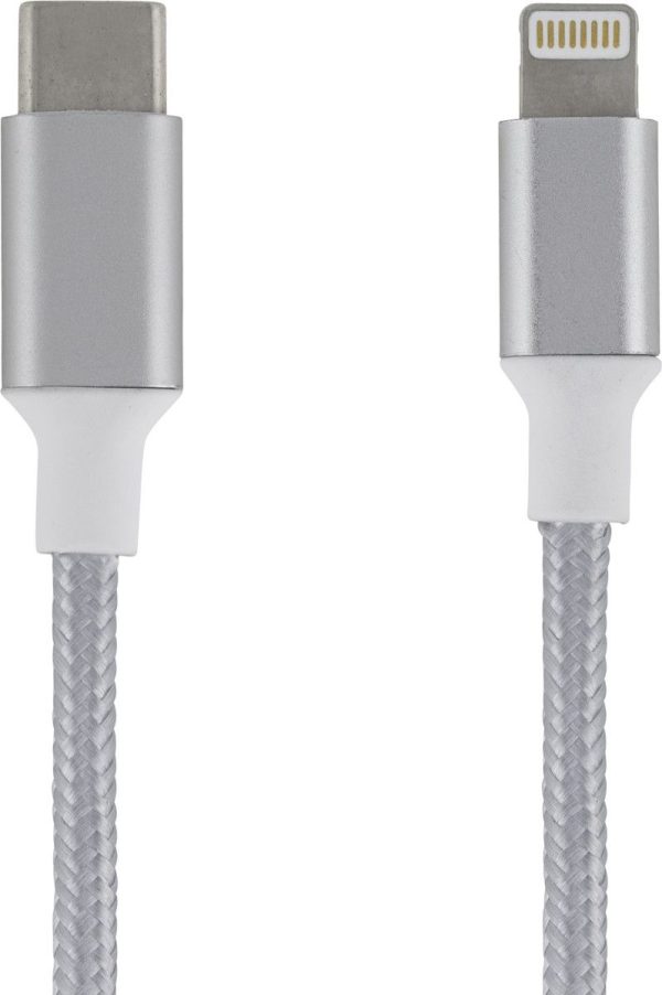 Epzi USB-C till Lightning-kabel - 1 meter - Silver
