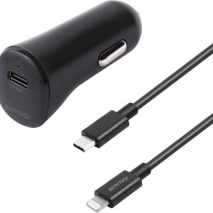 Essentials Car Charger 20W + USB-C to Lightning-Cable
