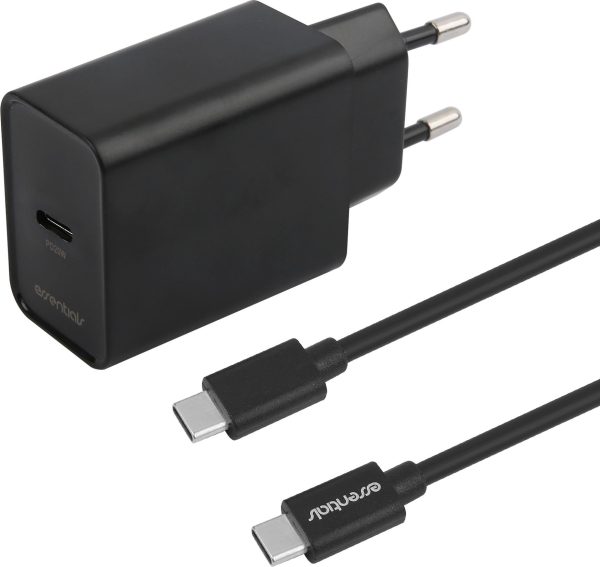Essentials USB-C Wall Charger PD 20W with Cable