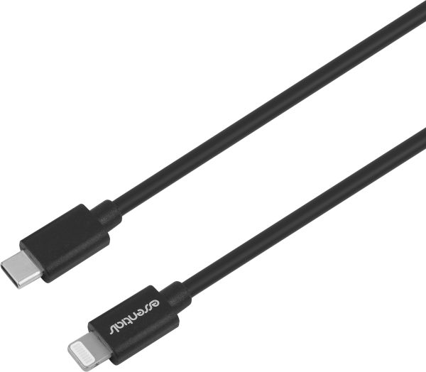 Essentials USB-C to Lightning Cable MFI - Svart 1 meter