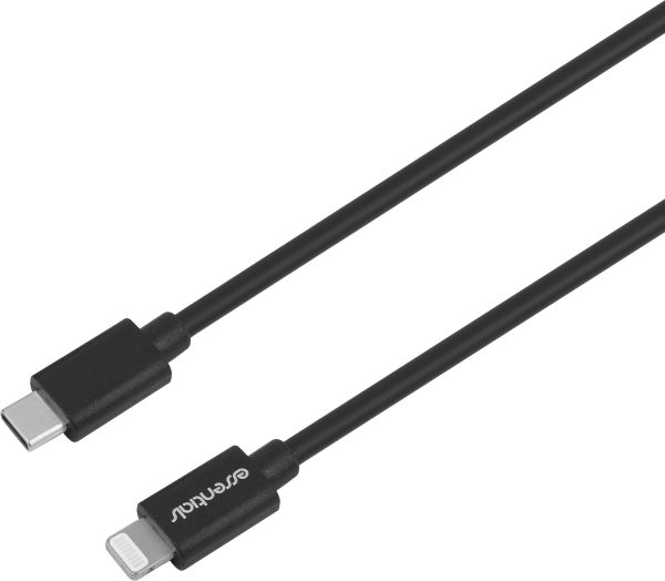 Essentials USB-C to Lightning Cable MFI - Vit 1 meter