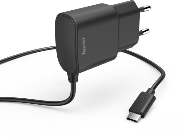 Hama Väggladdare USB-C 2,4A Fast Kabel