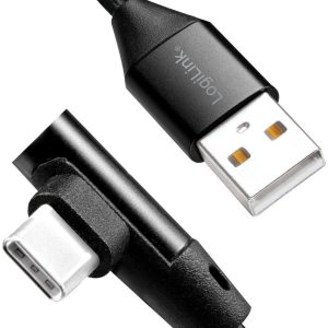 LogiLink USB-A till Vinklad USB-C - 0,3 meter