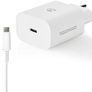 Nedis USB-C Wall Charger + Lightning Cable - 1 meter