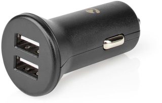 Nedis Universal Dual USB-A Car Charger 24W - Svart