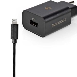 Nedis Universal Wall Charger + Lightning Cable - Vit