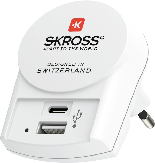 Skross Euro USB Charger USB-A/USB-C