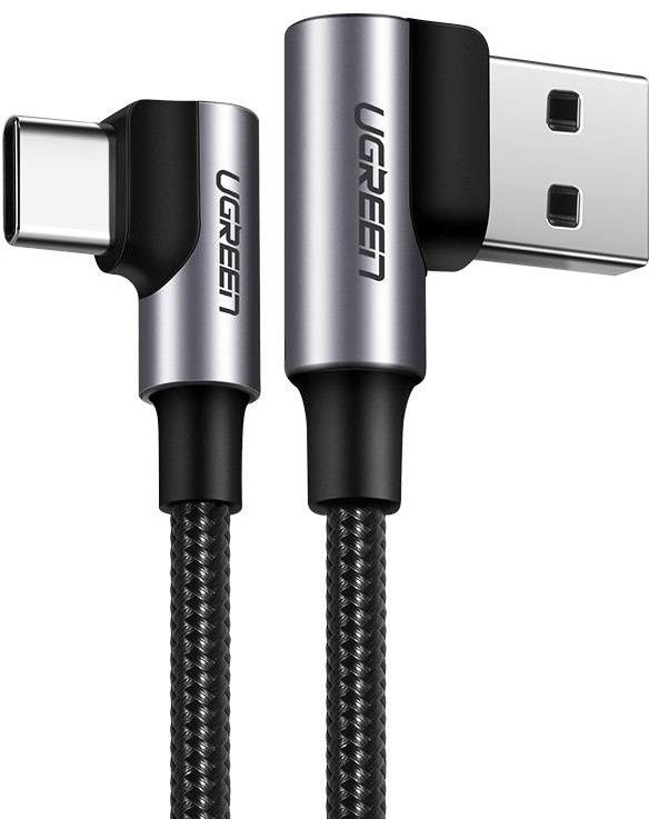 Ugreen 90° Double Angled USB-A to USB-C Cable 3A - 2 meter