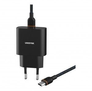 Unisynk 20W Slim Charger + USB-C to USB-C Cable
