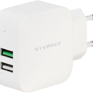 Vivanco Fast Charger Dual with Smart IC 3,4A