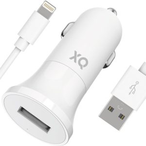 Xqisit Car Charger with Lightning Cable