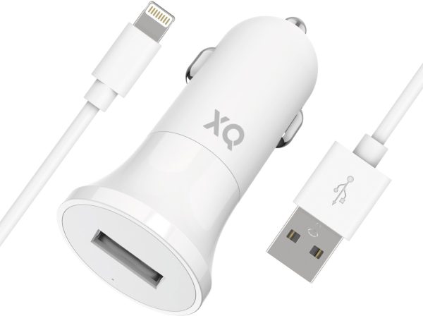 Xqisit Car Charger with Lightning Cable