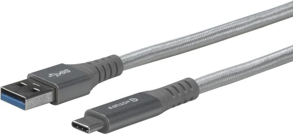 eStuff Allure Nylon USB-A to USB-C Cable