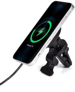 eStuff Magnetic Wireless Car Charger with USB-C Plug