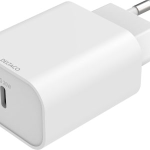 Deltaco 20W USB-C Wall Charger - Svart