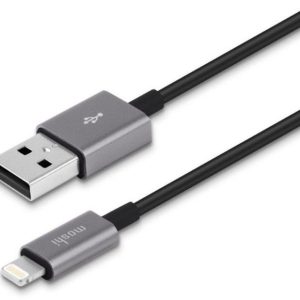 Moshi USB-A to Lightning Cable - 1 meter svart