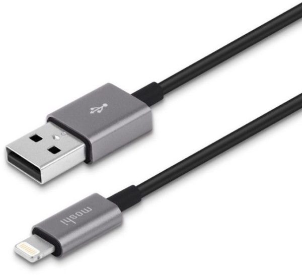 Moshi USB-A to Lightning Cable - 1 meter vit