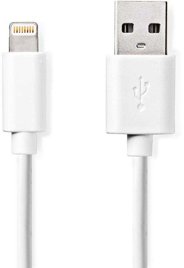 Nedis USB-A to Lightning Cable - 2 meter vit